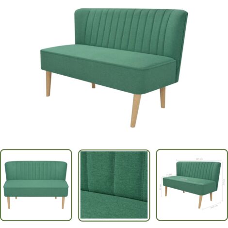 Emmtore Sofa Wohnzimmer - Kunstleder Couch 60cm Sitzbreite