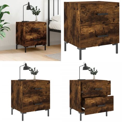 Nachttisch Räuchereiche 40x35x47,5 cm Holzwerkstoff - Nachttisch ...