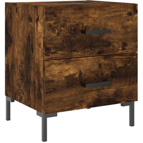 Nachttisch Räuchereiche 40x35x47,5 cm Holzwerkstoff - Nachttisch ...