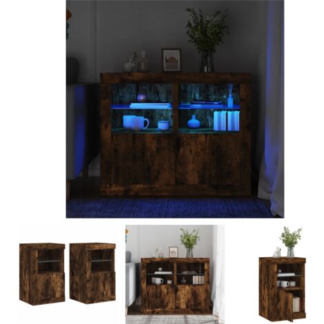 Sideboard 2 Türen 3 Schubladen Ymkua Sideboard 150cm Weiß - Mit LED Beleuchtung Und Schubladen Buffetschrank 150cm Weiß Vitrine Schubladen