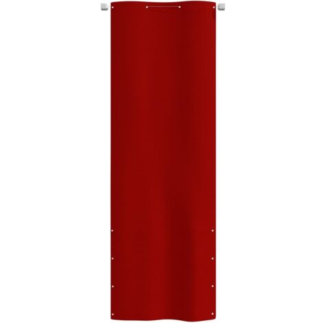 BalkonSichtschutz Rot 80x240 cm OxfordGewebe Balkon Sichtschutz