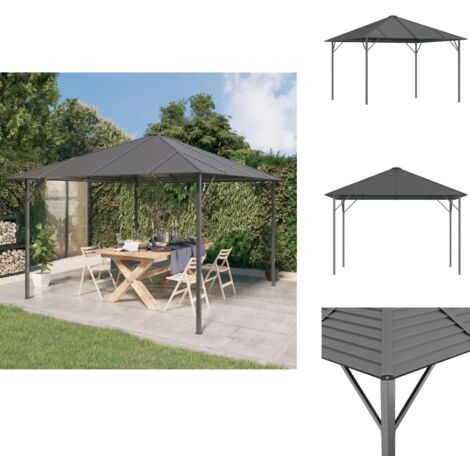 Massbinet Partyzeltdach 3x3m Anthrazit - Wasserdichtes Ersatzdach