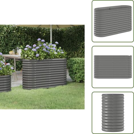Refined Hochbeet Aus Verzinktem Stahl – 114 X 40 X 68 Cm, Wetterfest & Rostgeschützt Für Garten, Balkon & Terrasse – Viel Platz Für Kräuter, Gemüse & Blumen