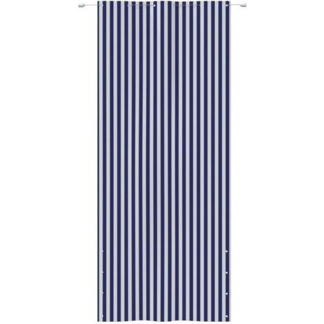 BalkonSichtschutz Blau und Weiß 120x240 cm OxfordGewebe Balkon