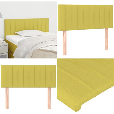 Kopfteil EBEYA 120cm Schwarz - Gepolsterte Bettrückwand Mit Holzbeinen