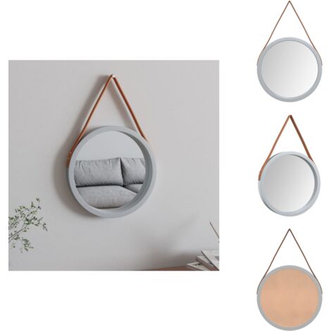 Baroni Home Wandspiegel – Dekorativ Mit Eisenrahmen, Violettem Marmor-Look (verschiedene Größen)