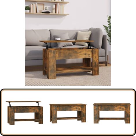 Couchtisch Räuchereiche 101x49x52 cm Holzwerkstoff - Couchtisch ...