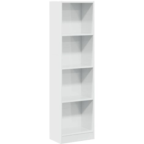 Bucherregal Weiss Hochglanz