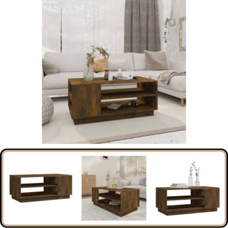 Couchtisch Räuchereiche 102x55x43 cm Holzwerkstoff - Couchtisch ...