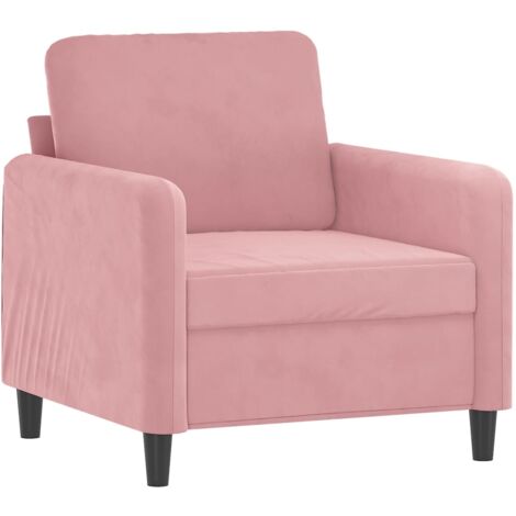 Sessel Mit Hocker Rosa Sessel Rosa 60 cm Samt - Samtsofa - Rosa Sessel - Wohnzimmersofa ...