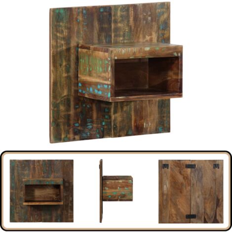 VidaXL Sideboard Aus Massiv-Altholz - 55x35x70 Cm, Mehrfarbig, Unikat