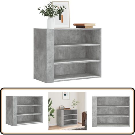 VidaXL Eckhängeschrank 57x57x60cm | Betongrau Holzwerkstoff Für Bad & Flur