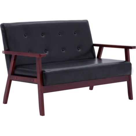 Massbinet 2-Sitzer Sofa 140cm - Modernes Kunstleder Sofa Für Kleine Räume