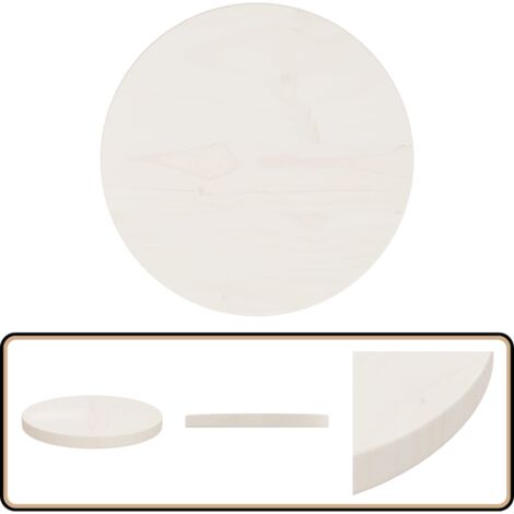 Tischplatte Weiß 90x2,5 Cm Massivholz Kiefer - Runde Tischplatte Esstisch Platte Wohnzimmer Tischplatte Garten Tischplatte Kiefer Massiv 86067001 Tischplatte Weiß 90x2,5 Cm Massivholz Kiefer - Runde Tischplatte Esstisch Platte Wohnzimmer Tischplatte Garten Tischplatte Kiefer Massiv 86067001
