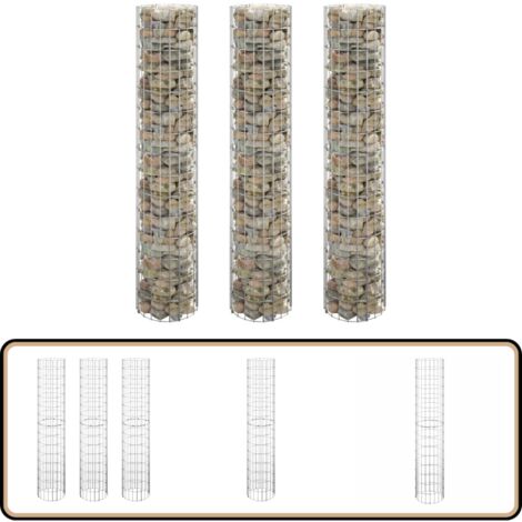 Gecheer Gabionen-Distanzhalter 100 Stück - Verzinkter Stahl, 50 Cm Länge, 3,5 Mm Durchmesser, Für Stabile Steinkörbe