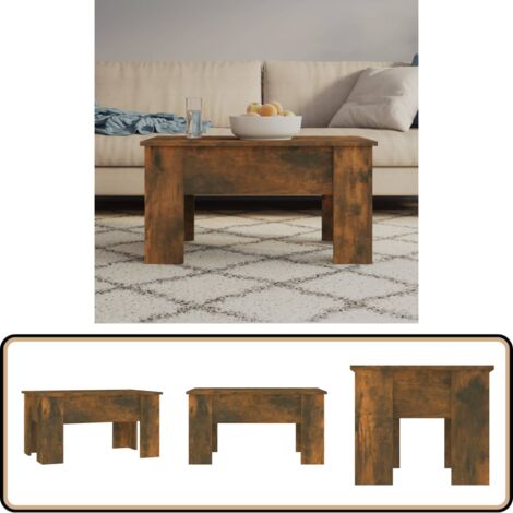 Couchtisch Räuchereiche 79x49x41 cm Holzwerkstoff - Couchtisch ...