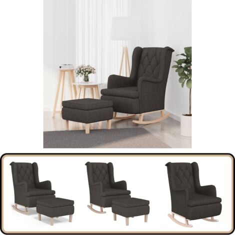 LVHOM Relaxsessel Mit Hocker - Bequemer Stoff-Sessel Für Wohnzimmer & Balkon