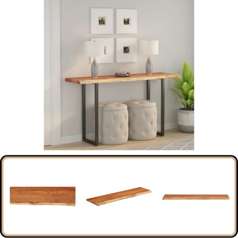 vidaXL Tischplatte 160 x 40 cm Tischplatte 160x40cm Rechteckig Massivholz Akazie für indi vidaXL Tischplatte 160 x 40 cm Tischplatte 160x40cm Rechteckig Massivholz Akazie für indi