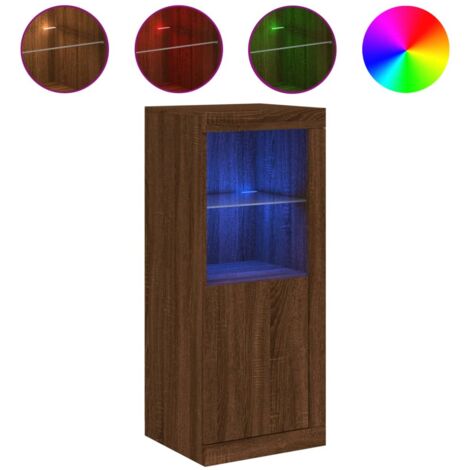 Produktbild von Sideboard Mit LED-Leuchten Sonoma-Eiche 81x37x100 Cm VidaXL