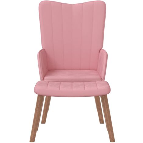 Sessel Mit Hocker Rosa Relaxsessel mit Hocker Rosa Samt - Sessel - Samt Sessel - Rosa Sessel ...
