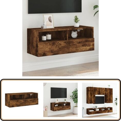 FOZICV Wandschrank Weiß - Schweberegal Mit 4 Fächern Aus Kiefernholz