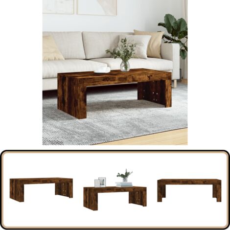 Couchtisch Räuchereiche 102x50x36 cm Holzwerkstoff - Couchtisch ...