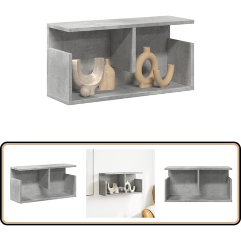 Eckhängeschrank In Betongrau - 57x57x60 Cm, Platzsparend & Stylisch