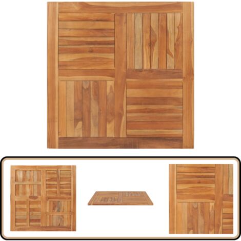 Tischplatte 80x80x2,5 cm Achteckig Massivholz Teak - Gartenmöbel Tischplatte 80x80x2,5 cm Achteckig Massivholz Teak - Gartenmöbel