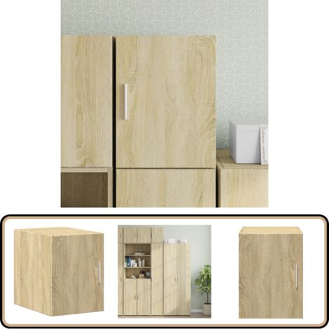 Wandschrank Sonoma-Eiche 30x42,5x40 cm Holzwerkstoff - Wandregal - Hängeschrank - Regal - Küchenregale - Wohnzimmer Dekoration (1/5)