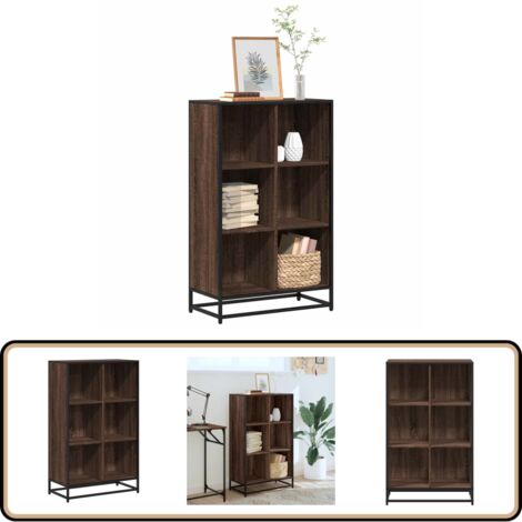 vidaXL Bücherregal Braun Eichen-Optik 65,5x33x107,5 cm Holzwerkstoff (1/5)