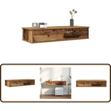 VdaXL Regal Schwebendes Wandregal Echefarben 50x23x3,8 Cm MDF
