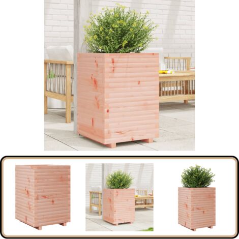Smart Garten Pflanzkübel Aus Kiefernholz Im Brunnen-Design Mit Blumenornament - Für Terrasse & Garten