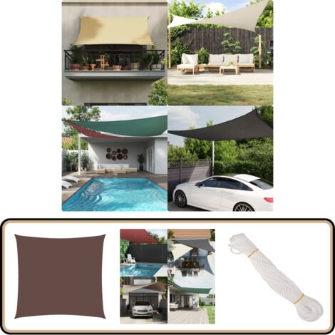 GAIJUAN Sonnensegel Quadratisch 3,5x3,5 M – UV-Schutz Für Garten, Terrasse & Camping