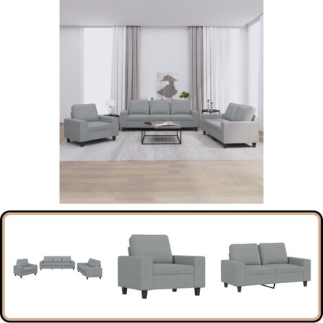 MOBCANT Schlafsofa 2-Sitzer Hellgrau - Ausziehcouch 220cm Mit Bettfunktion