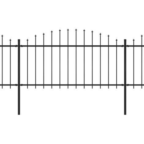 Gartenzaun-Set Aus Stahl – 3er-Set, Bronzefarben, 98 Cm Hoch | Stecksystem, Erweiterbar & Verzierte Optik
