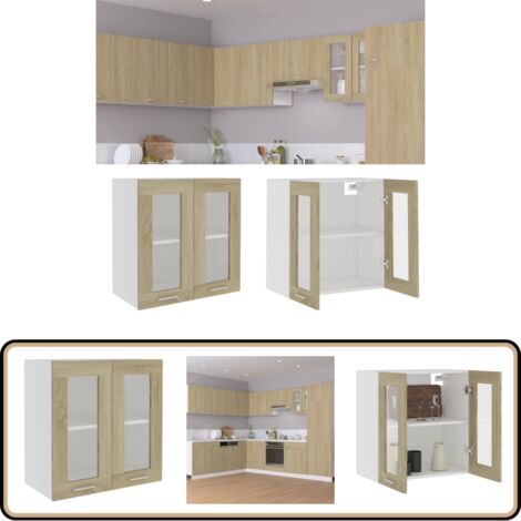 VidaXL Hängeglasschrank Betongrau 60x31x60 Cm Ab € 55,99 | Preisvergleich Bei