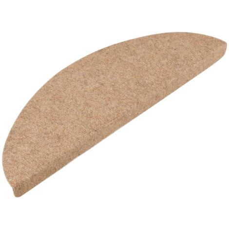 Stufenmatten Selbstklebend 10 Stk. Beige 65x22,5x3,5 cm - Teppiche Für Treppen - Treppenläufer - Treppenmatten - Beige - Nadelfilz