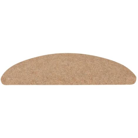 Stufenmatten Selbstklebend 10 Stk. Beige 65x22,5x3,5 cm - Teppiche Für Treppen - Treppenläufer - Treppenmatten - Beige - Nadelfilz