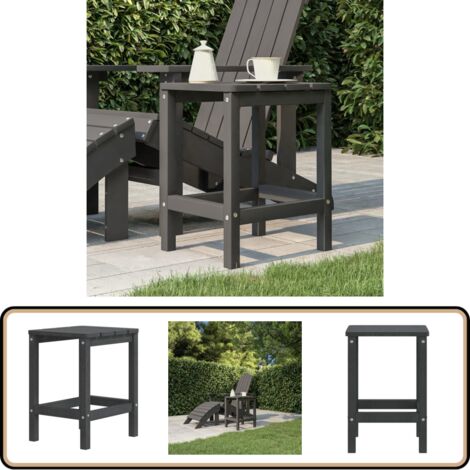 Tavolo tondo da giardino D. 60 cm in Metallo Blu notte MIRMANDE