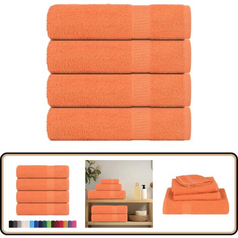 Hammetex Set van 2 extra grote badhanddoeken, 80 x 200 cm, 500 g/m², 100% katoen, zacht en absorberend, luxe grote spa-handdoeken, antraciet