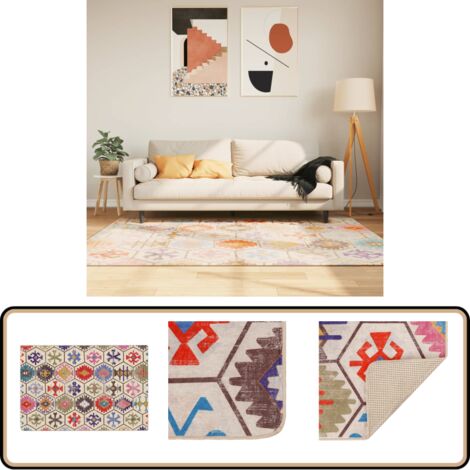 Kinderteppich 120x180cm Mit Baufahrzeugen - Rutschfester Spielteppich Für Kinderzimmer