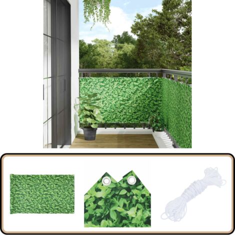 Balkonsichtschutz Aus HDPE – 60x600 Cm, Braun, Wetterfest, UV-beständig, Mit Ösen & Befestigungsmaterial