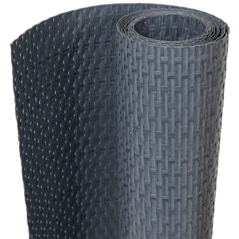 BalkonSichtschutz Anthrazit 300x100 cm Poly Rattan Balkon