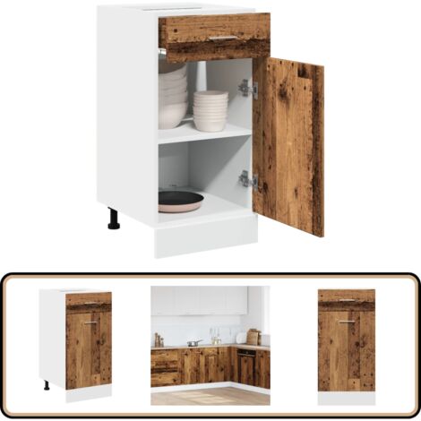 VidaXL Schubunterschrank Hochglanz-Weiß 80x46x81,5 Produktbild-Vorschau 9