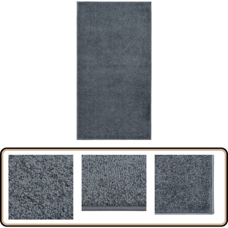 Sour Lemon Teppich Anthrazit 80x150 Cm - Superweicher Kurzflor Für Wohnzimmer & Kinderzimmer