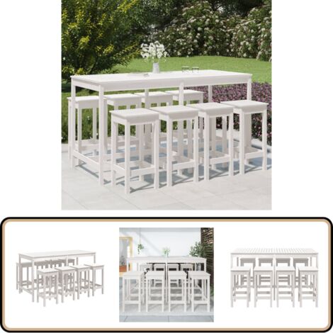 VidaXL Quadratischer Terrassentisch Braun - Wetterfestes Synthetik-Rattan, Für 4 Personen, 100x100x73cm