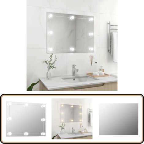 LED Badezimmerspiegel Mit Beleuchtung – 50,8x71,1 Cm, Dimmbar, Beschlagfrei, Farbtemperatur Verstellbar