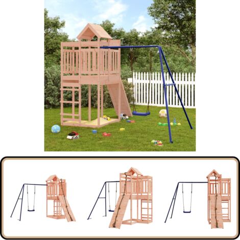 Spielturm Massivholz Douglasie - Holzspielplatz - Kinderspielturm - Spielhaus - Gartenmöbel - Gartendekoration (1/5)