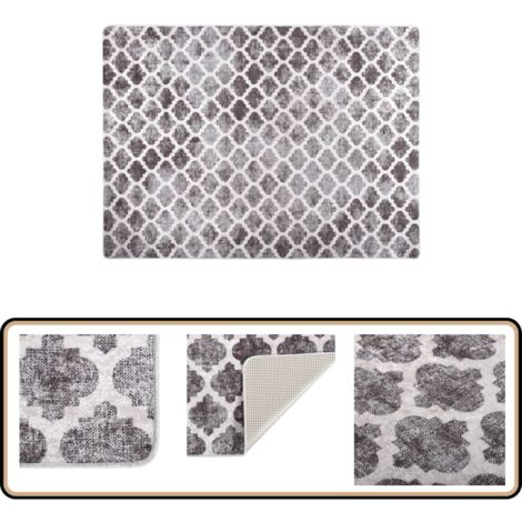 Kinderteppich 120x180cm Mit Baufahrzeugen - Rutschfester Flanellteppich Waschbar