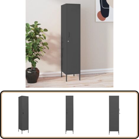 Makastle Metall Spind Schrank Mit Schloss - Stauraum Für Büro & Wohnung